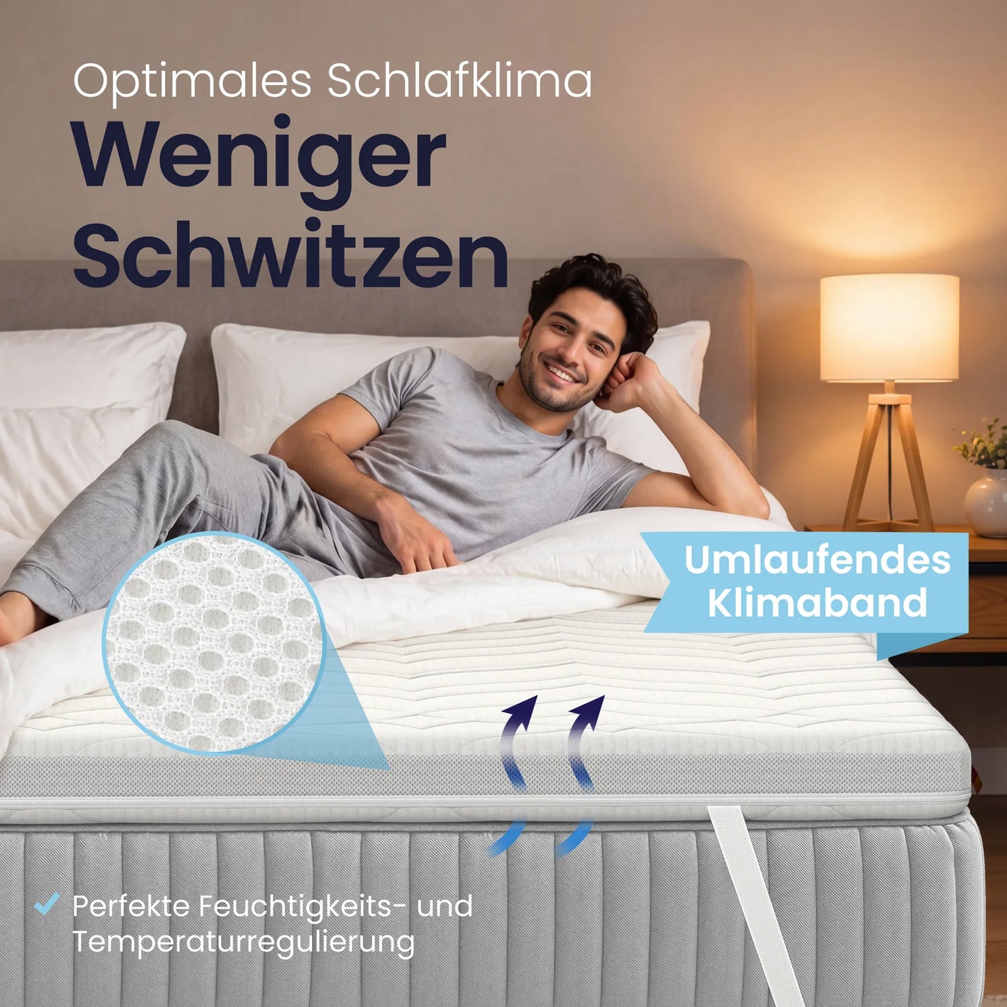 Meos Gel-Schaum Topper 160x200 cm