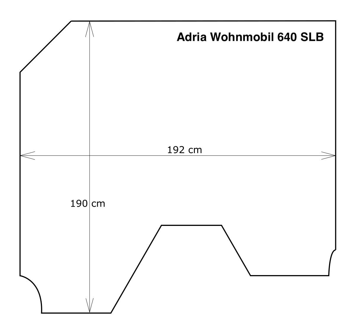 Topper für Adria Wohnmobil Twin 600 SPB Supreme, 640 SLB & 600 SPB Supreme