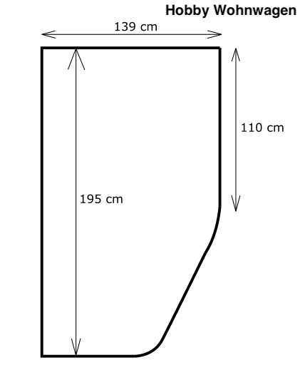 Topper für Hobby Wohnwagen 460, 540, 560 & 650