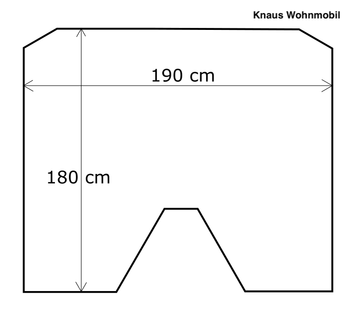 Topper für Knaus Wohnmobil Sun I 900, Boxstar, Boxdrive, BoxLife & VAN TI 640 MEG