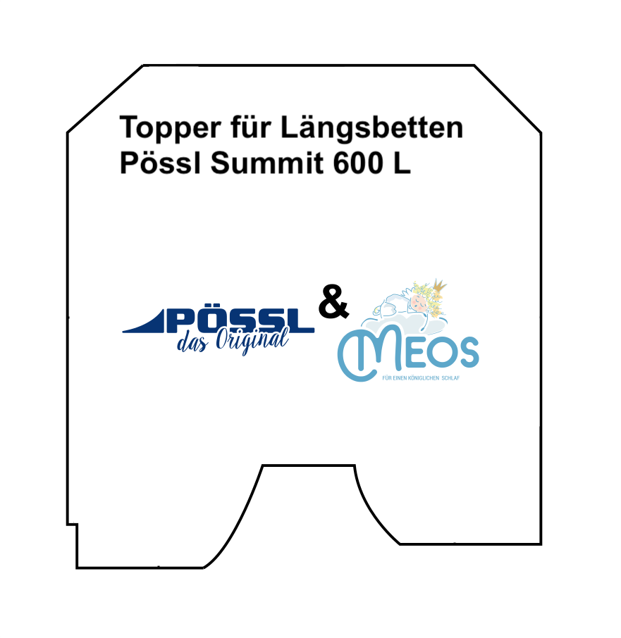 Poessl summit 600 l topper laengsbett